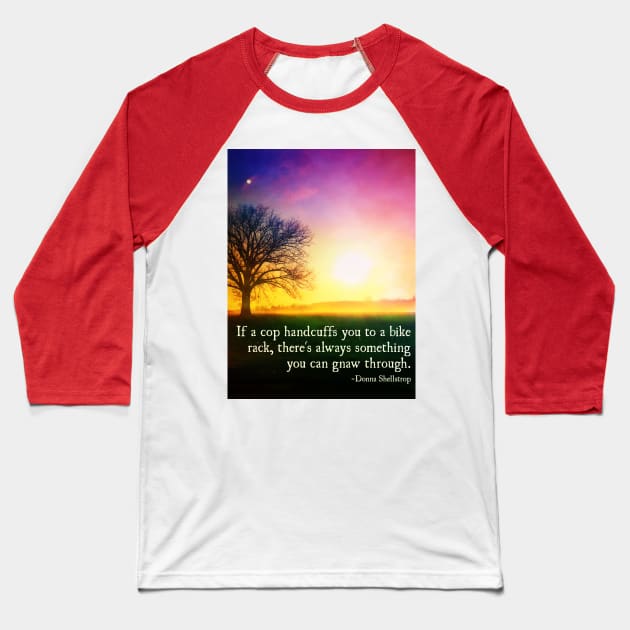 The wisdom of Donna Shellstrop Baseball T-Shirt by Thistle997